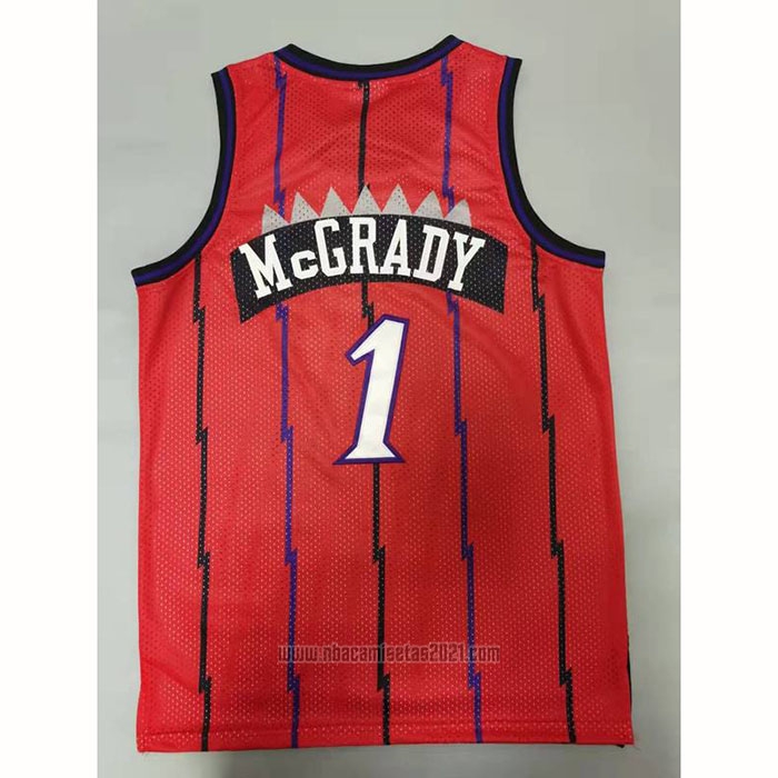 Camiseta Toronto Raptors Tracy McGrady #1 Mitchell & Ness 1998-99 Rojo